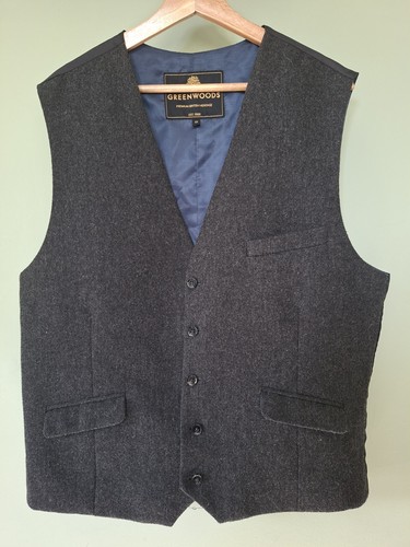 Wool blend charcoal - grey, fleck