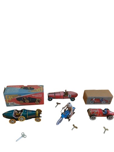 Vintage tin plate - plate, toy