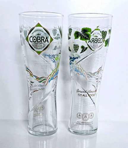 Cobra pint beer glasses - beer, of