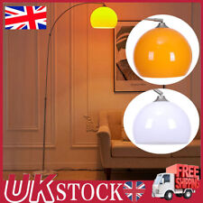 Arched Tall Floor Standing Lamp Marble Base Reading Warm Lamps w/Retro Lampshade