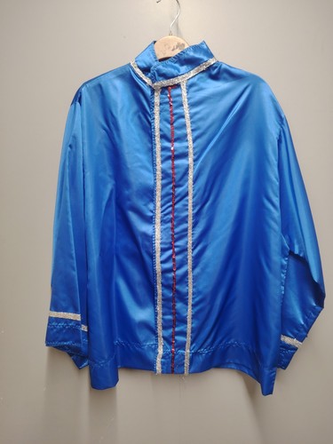 Blue silver chinese tunic - chinese,