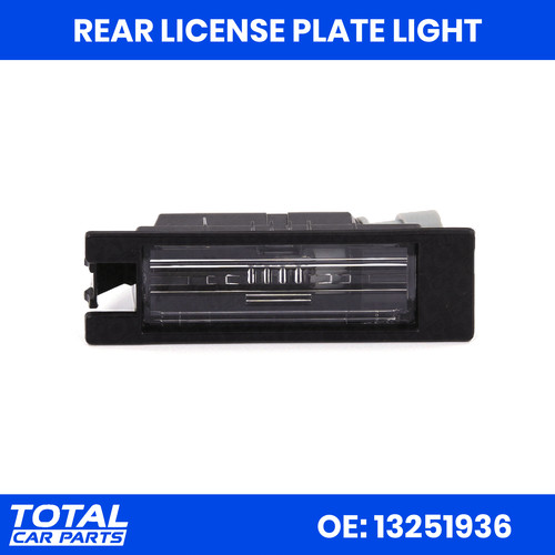 Rear license plate light - plate,