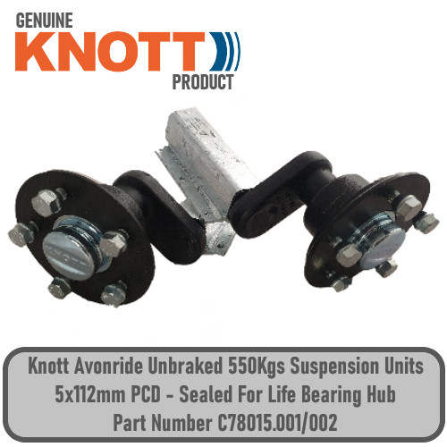 Knott trailer 550kg - trailer, suspension