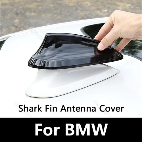 Gloss black shark fin antenna - black,