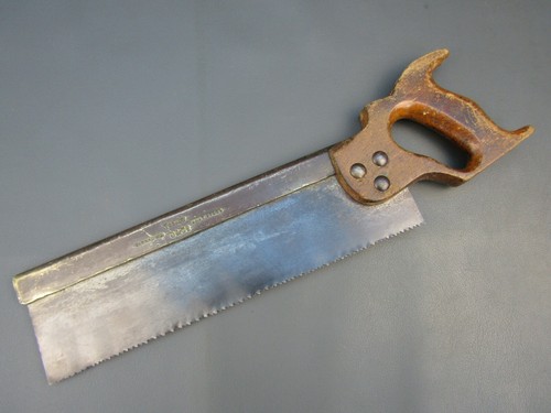 Vintage brass backed tenon - vintage,