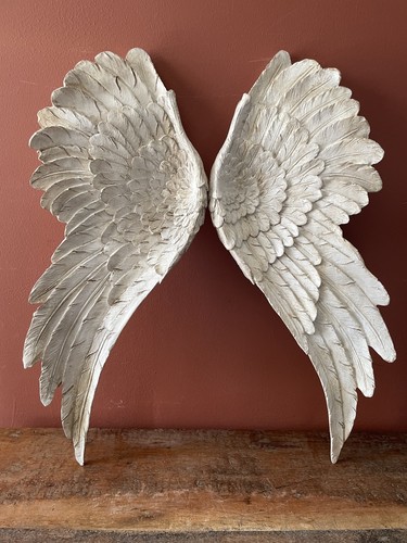 Large pair white angel - pair,