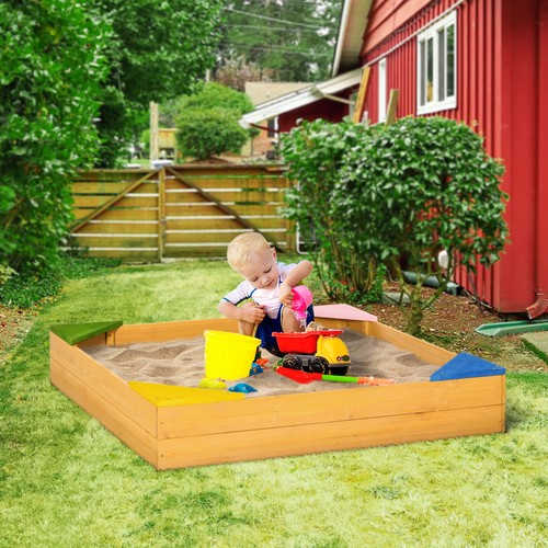 Kids wooden sandpit - sandpit,, children