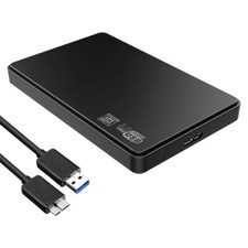 2.5" Hard Drive Enclosure SATA HDD/SSD Caddy Case To USB 3.0 Black