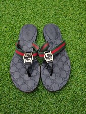 Gucci GG Thong Web Sandal Flip