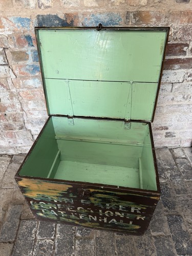 Antique wooden trunk - trunk, storage
