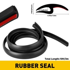 3M H-Type Car Front Rear Windshield Sunroof Sealing Seals Edge Strip Trim Rubber