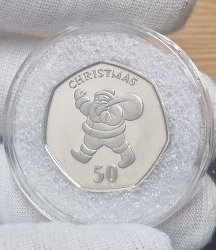 2004 gibraltar christmas 50p - christmas,