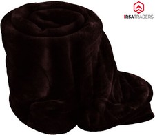 Faux Fur Fleece Throw Soft Warm Mink Large Sofa Bed Throw Thick Warm Blanket