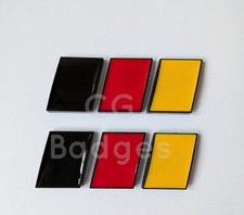 2 German Deutschland Black Flag Badges for VW Transporter Camper T4 T5 T6 T6.1