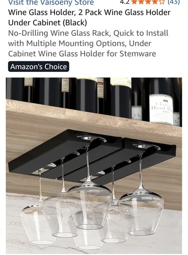 Under cabinet wine glass - wine,