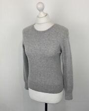 Marks & Spencer Autograph 100% Cashmere Jumper Grey Size 10 But Shrunk & Felted