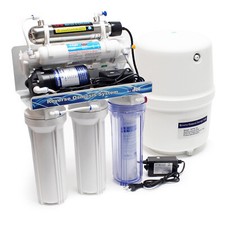 Naturewater 6 Stage Reverse Osmosis RO 180L/Day UV Light Booster Pump