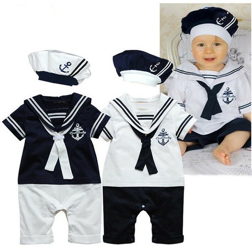 Baby boys sailor - boys, romper