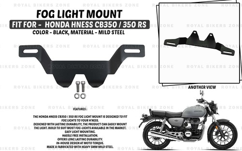 Black fog light - black, mount