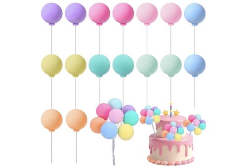 24pcs ball cake topper - 24pcs,