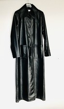 Black Vegan Leather Coat