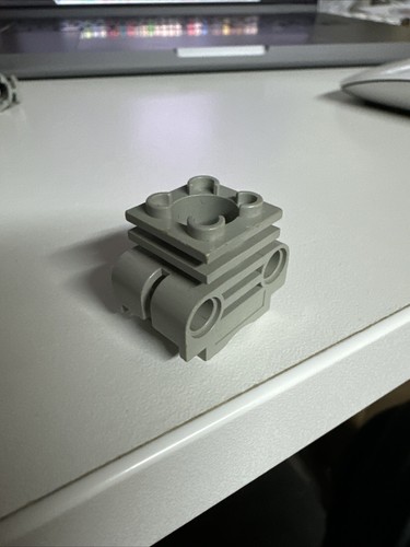 Vintage lego old grey engine - old,
