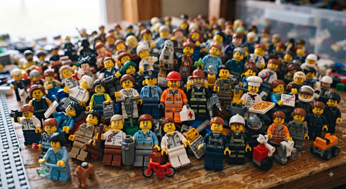 Lego minifigures x10 - x10, lot