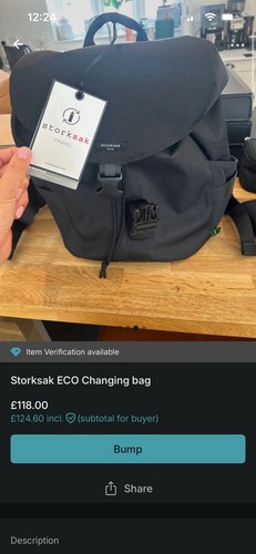 Storksak eco changing bag - changing,
