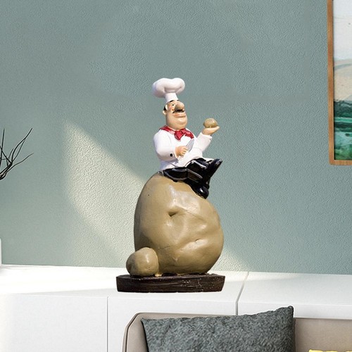 Delicate chef figurine - delicate,