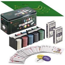 Poker Gaming Set In Metal Box