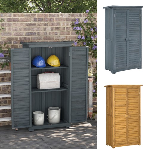 Wooden garden storage shed - garden,