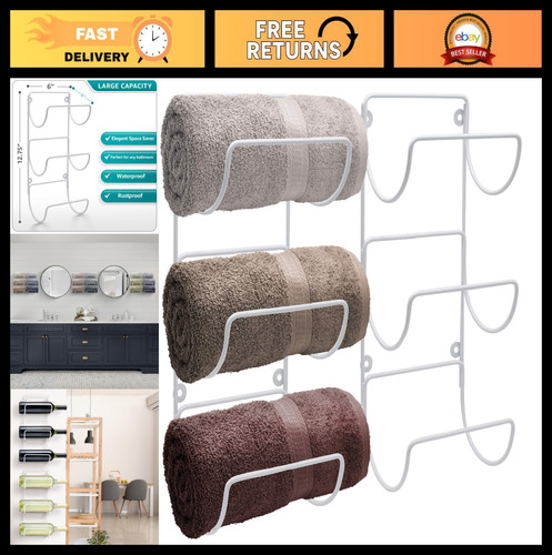 Wall mounted towel rack 6 - rack,