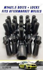 Alloy Wheel Bolts For Rover 75 MG ZT MG5 MG6 MG7 + Locking Bolts Black M14x1.5