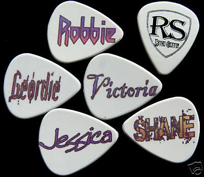 Personalised plectrums - personalised,