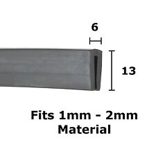 BLACK Rubber U Channel Edging