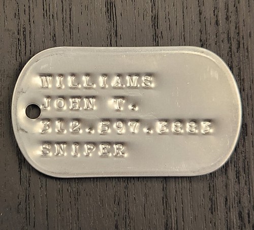 Custom stamped military dog - custom,