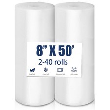 8"x50' Vacuum Sealer Bags Embossed 4 Mil Food Saver Magic Seal Storage BPA Free