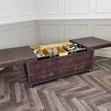 Black & Brown Wooden Wine