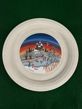 HORNSEA CONCEPT 10" PLATE with WINTER DESIGN by BARBARA FURSTENHOFER