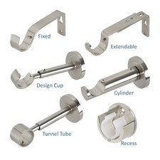 Curtain Pole Bracket, Satin