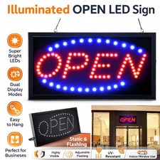 Flashing LED Neon Open Sign