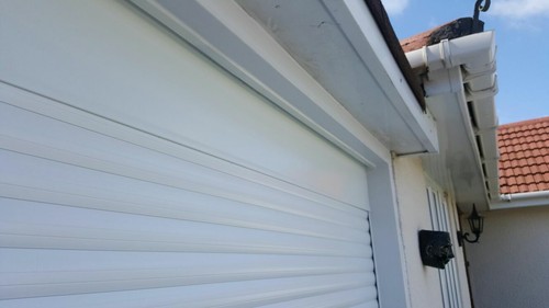 Roller garage door total size - door,