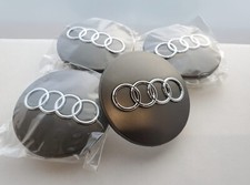Audi 68mm gray chrome - audi,