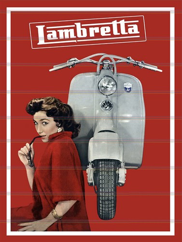 Lambretta retro vintage metal - retro,
