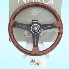 For NARDI Classic 360mm Steering Wheel Mahogany Wood with Black paint finish