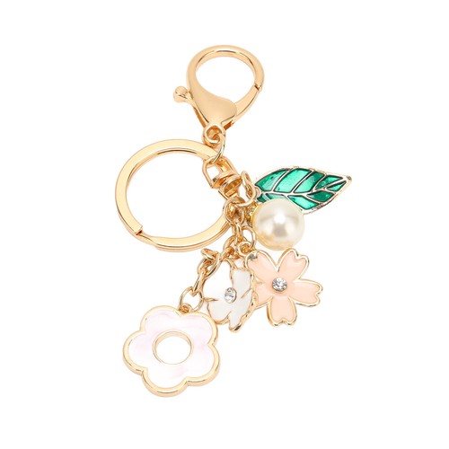 Flower keychain cute car key - cute,