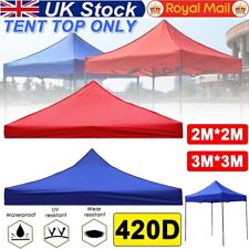 2x2m/3x3m Garden BBQ Gazebo Top Cover Roof Replacement Oxford Cloth Tent Canopy
