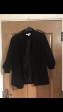 Primark Rouched Three Quarter Sleeve Black Blazer
