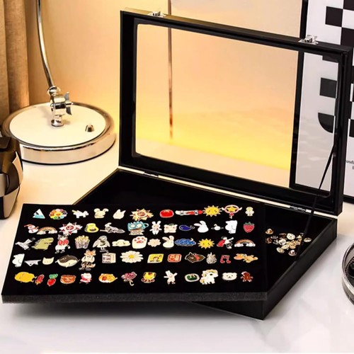 Velvet display case - case, with