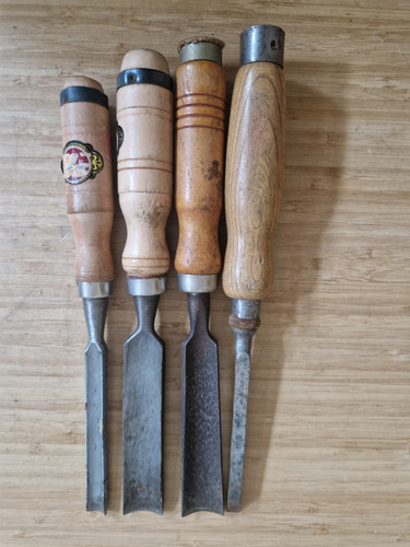 Vintage wood gouge chisel - 4, vintage,